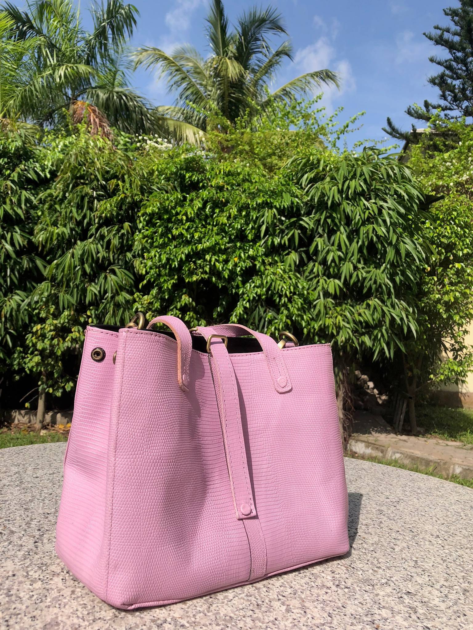 lilac tote