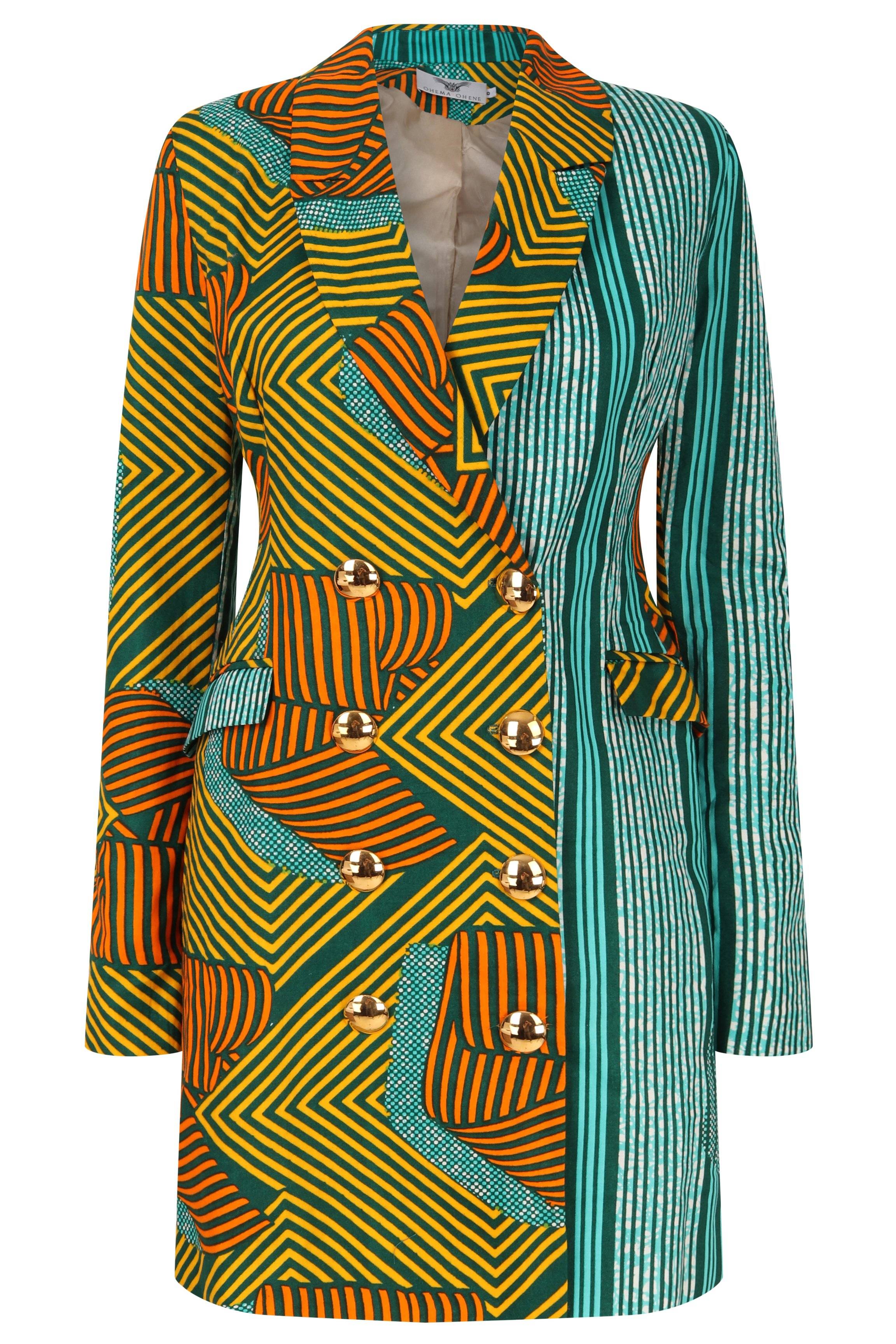 african print coats for ladies