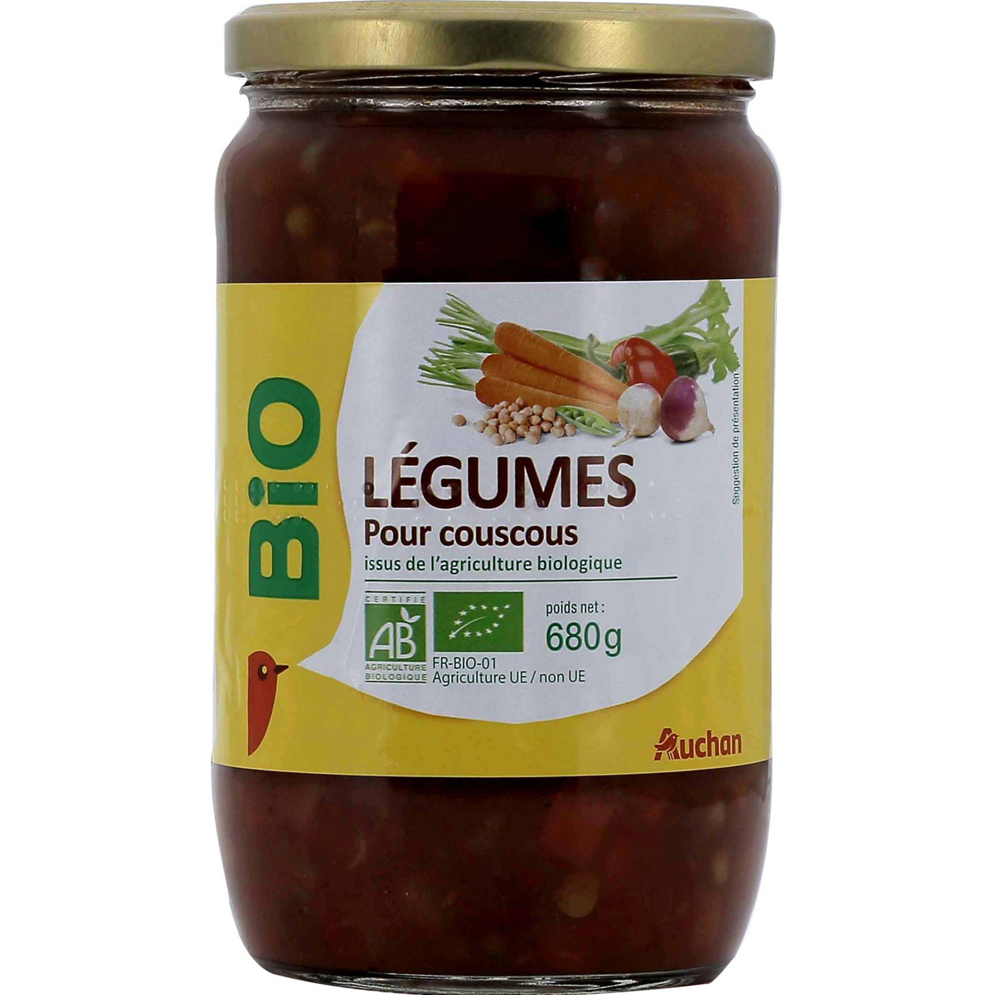 Auchan Légumes pour couscous 680g