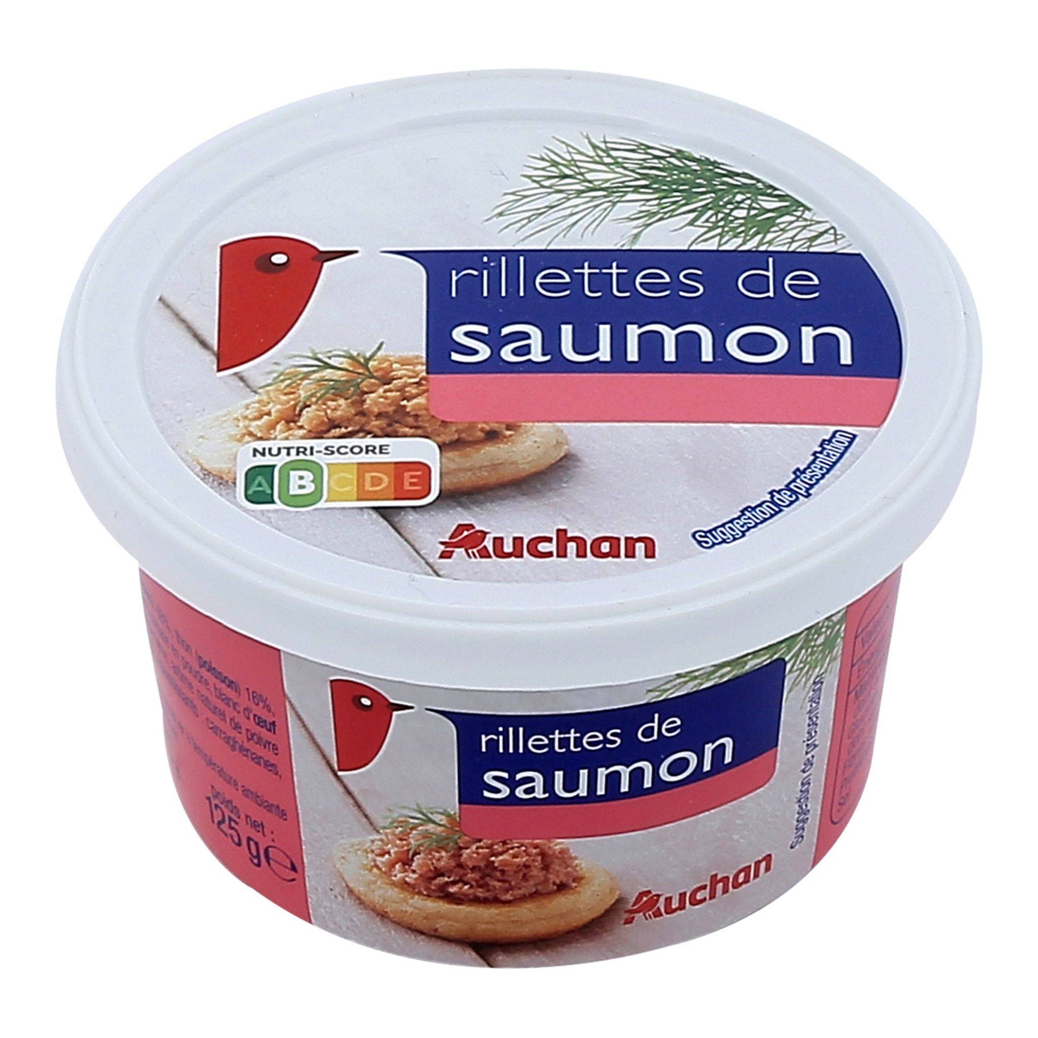 Auchan Rillettes de saumon 125g