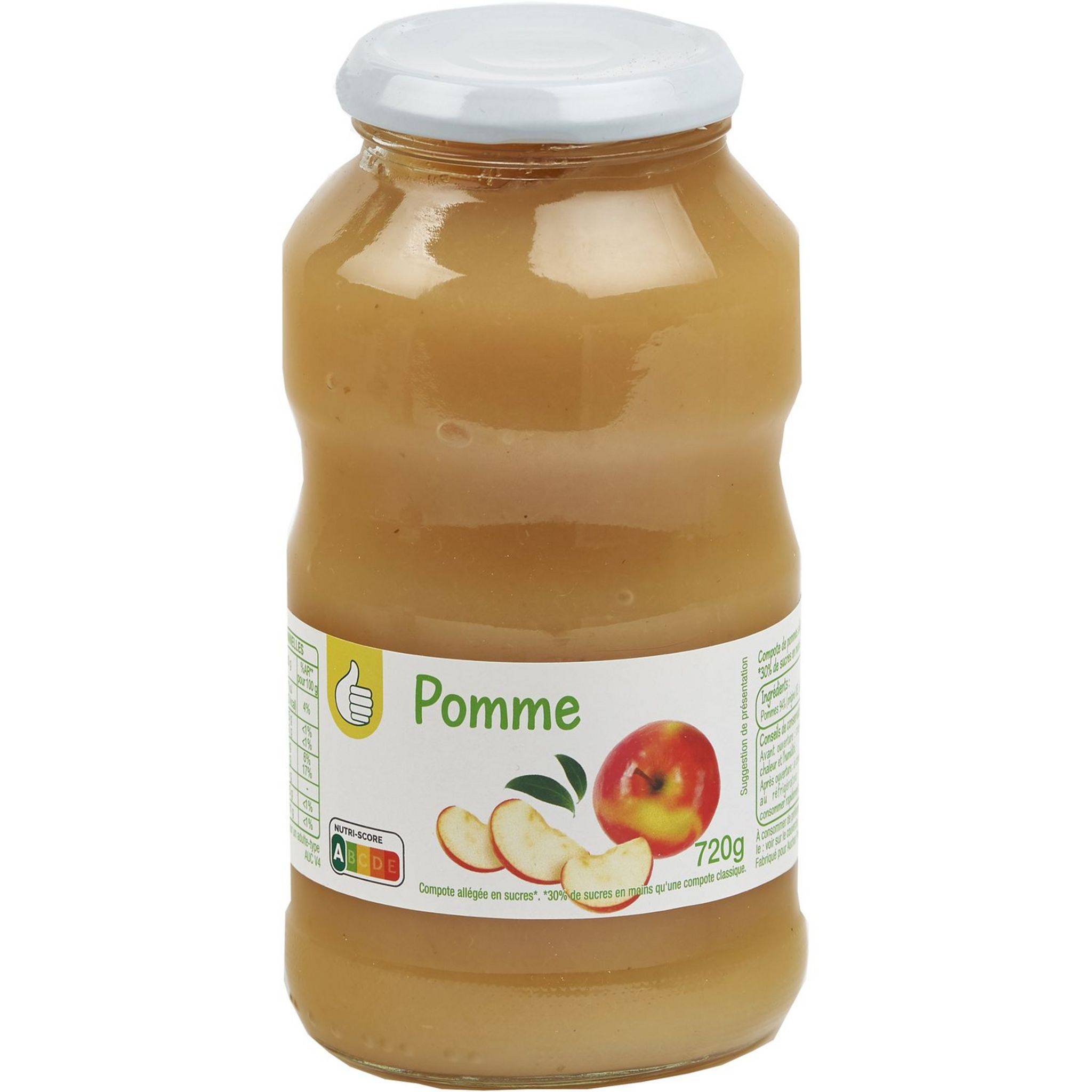 Auchan Compote de pommes 720G