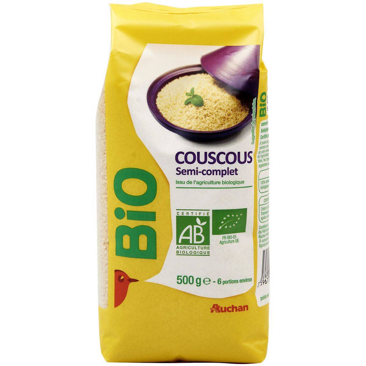Whole Wheat Couscous - 500g - Lifestyle Foods