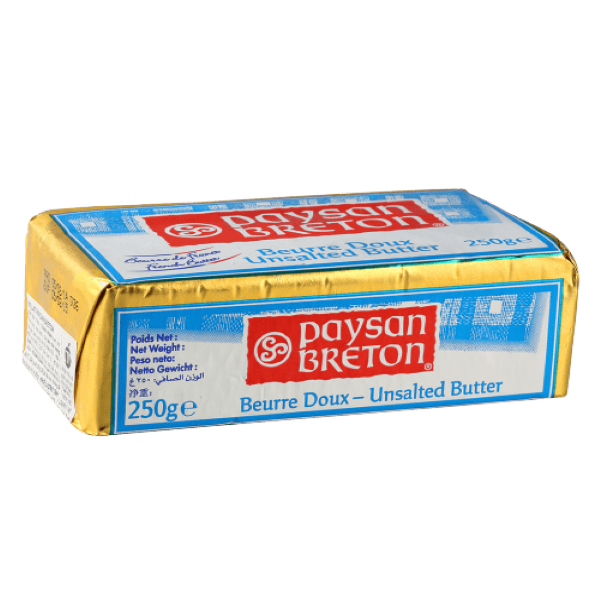Auchan Beurre doux sans sel 250g