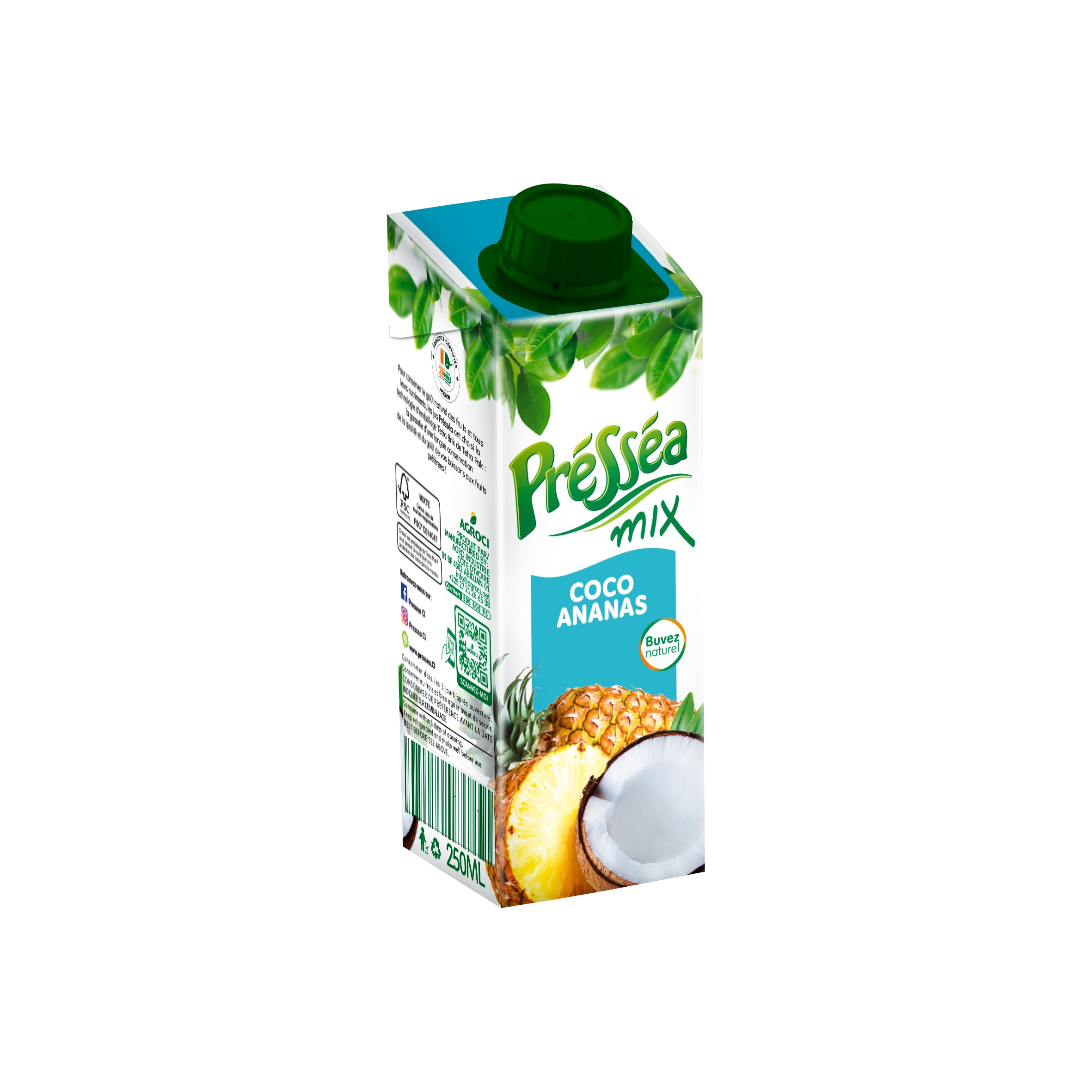 Auchan - Jus coco-ananas 250ml