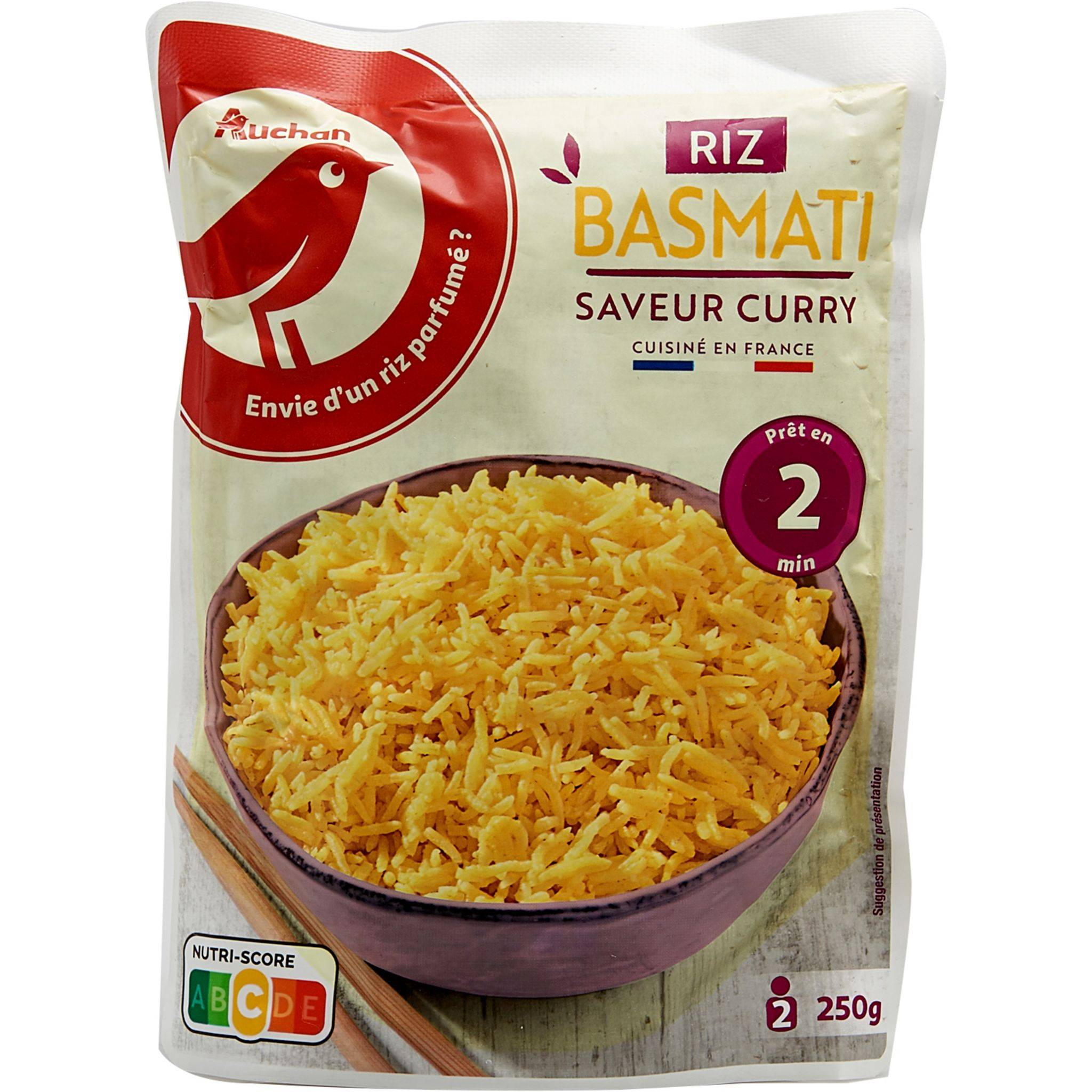 Auchan Riz basmati curry 250g