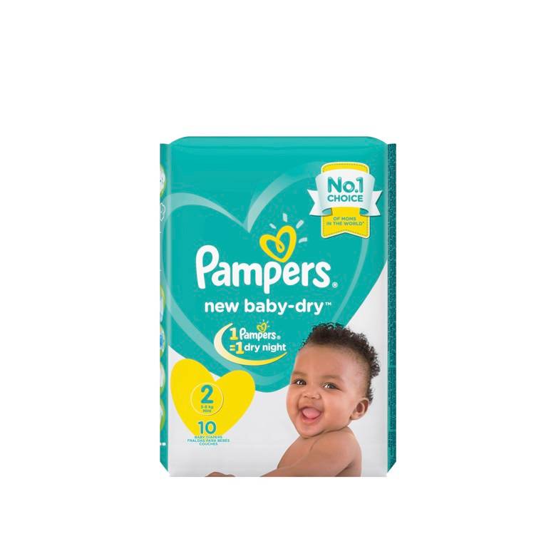 Auchan Couches bébés new baby dry taille 2 x10