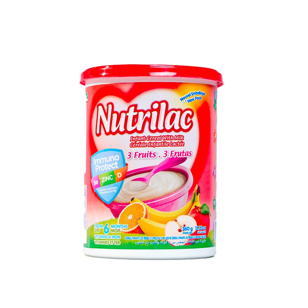 Auchan Céréale Infantile Lactées 3 Fruits 360g